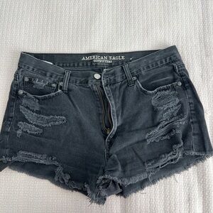American Eagle Outfitters Black Jean Shorts